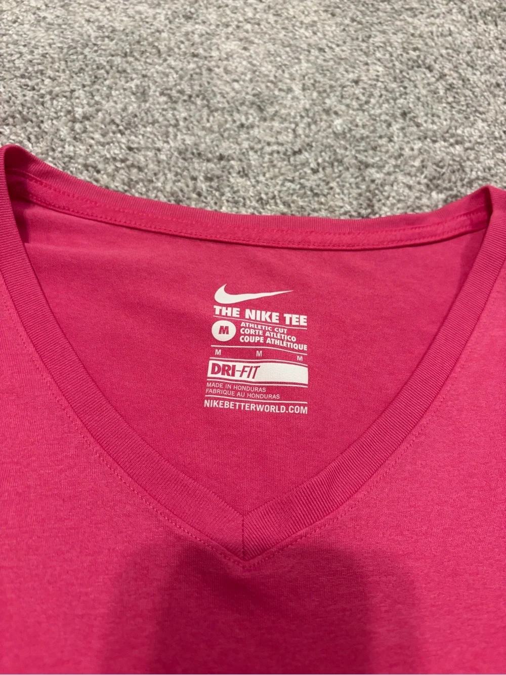 Nike Women’s Long Sleeve V-Neck Top - Pink